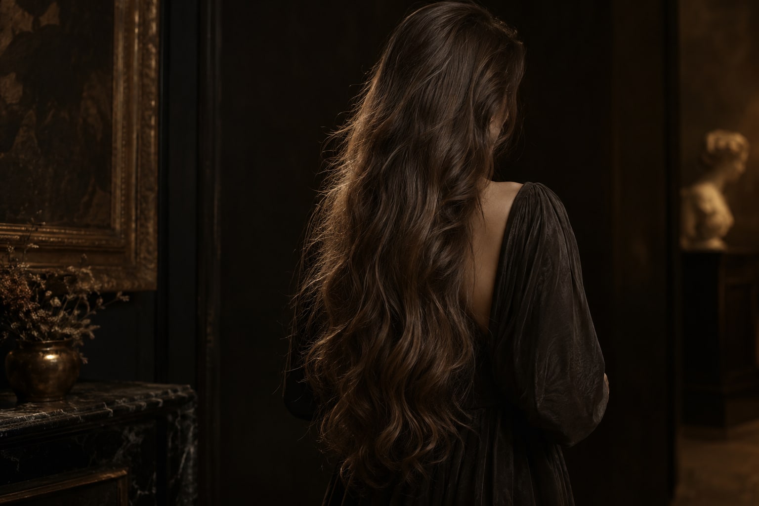 A natural hair collection presented as a couture object